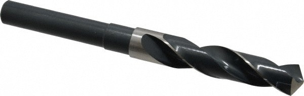 Reduced Shank Drill Bit: 5/8'' Dia, 1/2'' Shank Dia, 118 , High Speed Steel