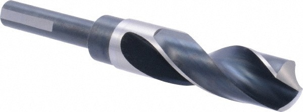 Reduced Shank Drill Bit: 29/32'' Dia, 1/2'' Shank Dia, 118 , High Speed Steel