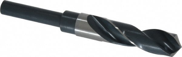 Reduced Shank Drill Bit: 51/64'' Dia, 1/2'' Shank Dia, 118 , High Speed Steel