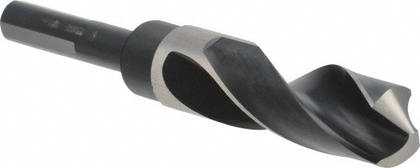 Reduced Shank Drill Bit: 31/32'' Dia, 1/2'' Shank Dia, 118 , High Speed Steel