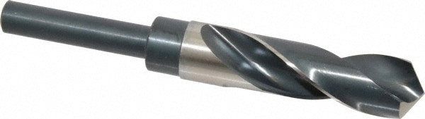 Reduced Shank Drill Bit: 57/64'' Dia, 1/2'' Shank Dia, 118 , High Speed Steel