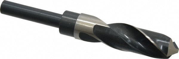 Reduced Shank Drill Bit: 59/64'' Dia, 1/2'' Shank Dia, 118 , High Speed Steel