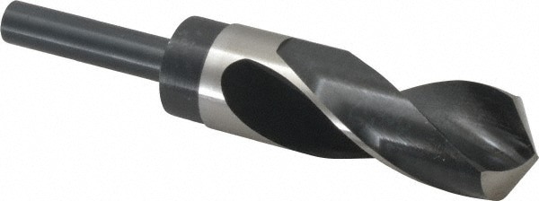 Reduced Shank Drill Bit: 1-3/16'' Dia, 1/2'' Shank Dia, 118 , High Speed Steel