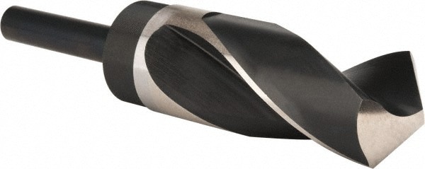 Reduced Shank Drill Bit: 1-3/8'' Dia, 1/2'' Shank Dia, 118 , High Speed Steel