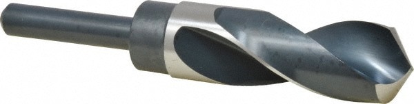 Reduced Shank Drill Bit: 1-5/32'' Dia, 1/2'' Shank Dia, 118 , High Speed Steel