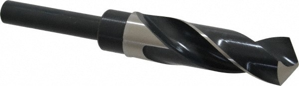 Reduced Shank Drill Bit: 15/16'' Dia, 1/2'' Shank Dia, 118 , High Speed Steel