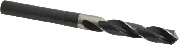 Reduced Shank Drill Bit: 17/32'' Dia, 1/2'' Shank Dia, 118 , High Speed Steel