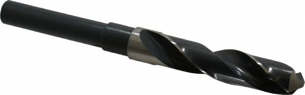 Reduced Shank Drill Bit: 21/32'' Dia, 1/2'' Shank Dia, 118 , High Speed Steel