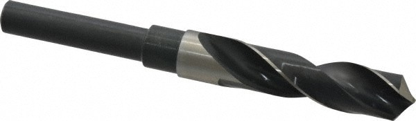 Reduced Shank Drill Bit: 23/32'' Dia, 1/2'' Shank Dia, 118 , High Speed Steel