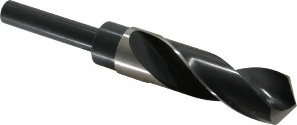 Reduced Shank Drill Bit: 31/32'' Dia, 1/2'' Shank Dia, 118 , High Speed Steel