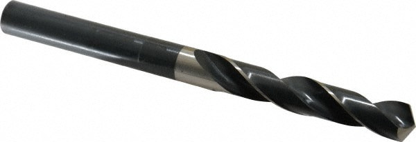 Reduced Shank Drill Bit: 33/64'' Dia, 1/2'' Shank Dia, 118 , High Speed Steel