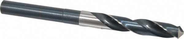 Reduced Shank Drill Bit: 35/64'' Dia, 1/2'' Shank Dia, 118 , High Speed Steel