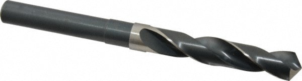 Reduced Shank Drill Bit: 37/64'' Dia, 1/2'' Shank Dia, 118 , High Speed Steel