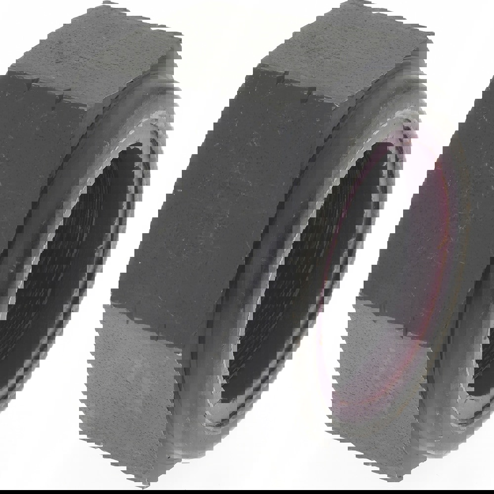 Hex Lock Nut: Insert, Nylon Insert, 1-1/2-12, Grade 8 Steel, Bright/Uncoated