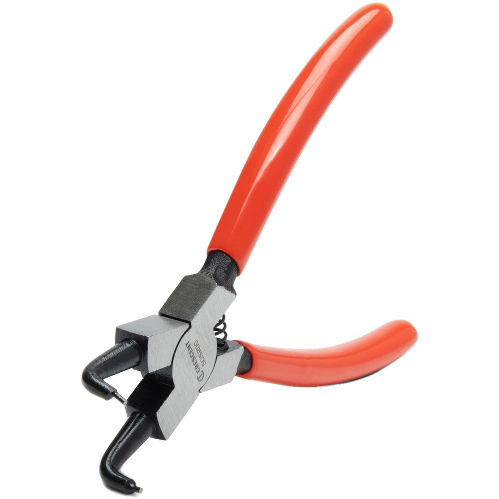 Retaining Ring Pliers; Tool Type: Internal Ring Pliers ; Type: Internal ; Tip Angle: 90.00 ; Tip Diameter (Decimal Inch): 0.051 ; Ring Diameter Range (Inch): 0.39 to 0.98 (Internal) ; Overall Length (Decimal Inch): 5.0000