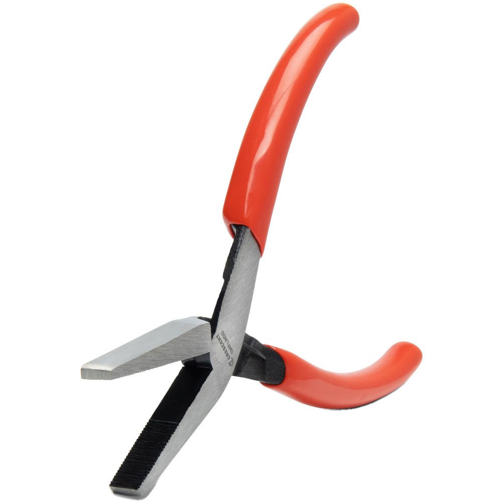 Long Nose Pliers; Pliers Type: Needle Nose ; Jaw Texture: Serrated ; Jaw Length (Decimal Inch): 1.3000 ; Jaw Width (Decimal Inch): 0.09 ; Jaw Bend: 0.00 ; Jaw Type: Crosshatch