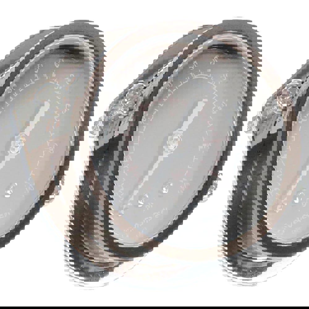 FRL Pressure Gauge: Stainless Steel, 1/8