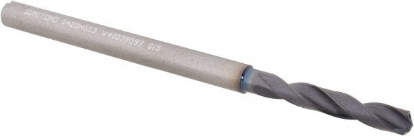 Screw Machine Length Drill Bit: 4.20 mm (0.1654) Dia, 135 deg, Solid Carbide