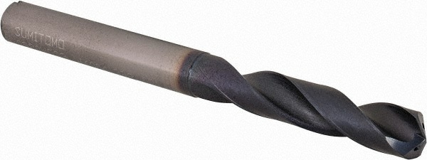 Screw Machine Length Drill Bit: 9.80 mm (0.3858) Dia, 135 deg, Solid Carbide
