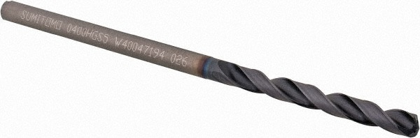 Jobber Length Drill Bit: 4.00 mm (0.1575) Dia, 135 deg, Solid Carbide