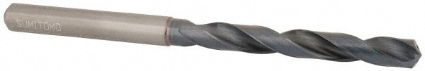 Jobber Length Drill Bit: 8.50 mm (0.3346) Dia, 135 deg, Solid Carbide