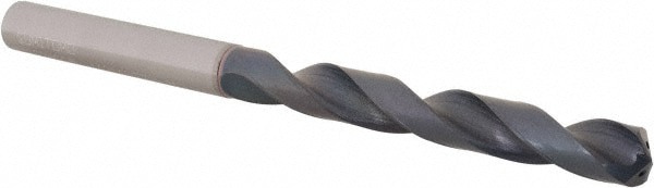 Jobber Length Drill Bit: 10.00 mm (0.3937) Dia, 135 deg, Solid Carbide