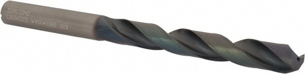 Jobber Length Drill Bit: 13.00 mm (0.5118) Dia, 135 deg, Solid Carbide