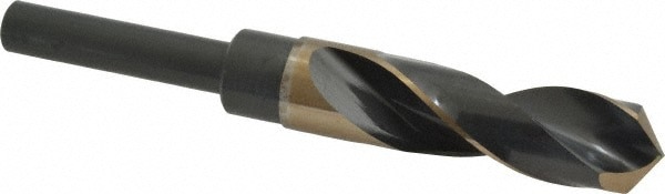 Reduced Shank Drill Bit: 7/8'' Dia, 1/2'' Shank Dia, 118 , Cobalt