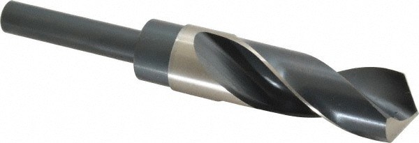 Reduced Shank Drill Bit: 1'' Dia, 1/2'' Shank Dia, 118 , High Speed Steel