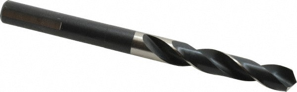 Reduced Shank Drill Bit: 33/64'' Dia, 1/2'' Shank Dia, 118 , High Speed Steel