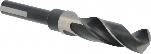Reduced Shank Drill Bit: 51/64'' Dia, 1/2'' Shank Dia, 118 , High Speed Steel