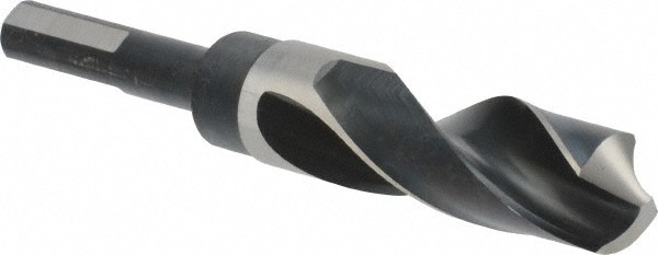 Reduced Shank Drill Bit: 0.9531'' Dia, 1/2'' Shank Dia, 118 deg, High-Speed Steel