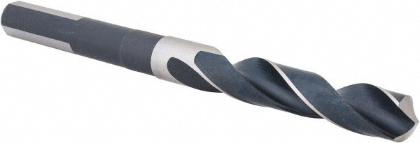 Reduced Shank Drill Bit: 35/64'' Dia, 1/2'' Shank Dia, 118 , High Speed Steel