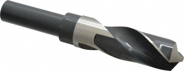 Reduced Shank Drill Bit: 1-1/16'' Dia, 3/4'' Shank Dia, 118 , High Speed Steel