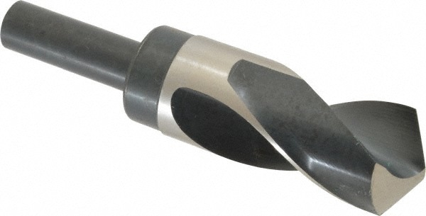 Reduced Shank Drill Bit: 1-1/2'' Dia, 3/4'' Shank Dia, 118 , High Speed Steel