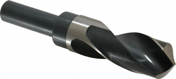 Reduced Shank Drill Bit: 1-1/4'' Dia, 3/4'' Shank Dia, 118 , High Speed Steel