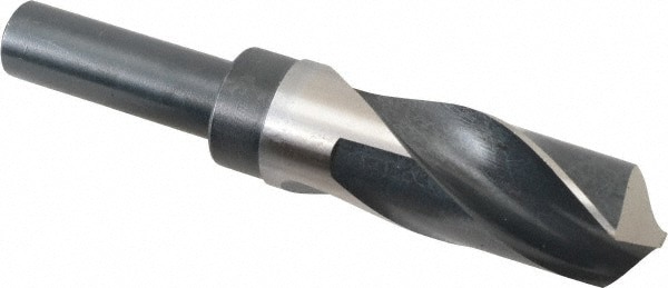 Reduced Shank Drill Bit: 1-3/16'' Dia, 3/4'' Shank Dia, 118 , High Speed Steel
