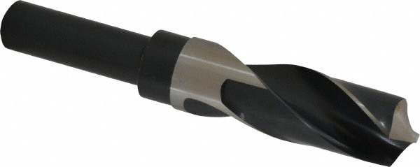 Reduced Shank Drill Bit: 1-3/32'' Dia, 3/4'' Shank Dia, 118 , High Speed Steel