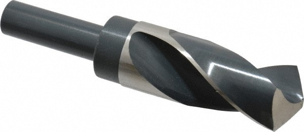 Reduced Shank Drill Bit: 1-3/8'' Dia, 3/4'' Shank Dia, 118 , High Speed Steel