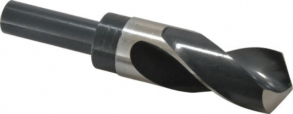 Reduced Shank Drill Bit: 1-5/16'' Dia, 3/4'' Shank Dia, 118 , High Speed Steel