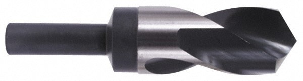 Reduced Shank Drill Bit: 1-7/8'' Dia, 3/4'' Shank Dia, 118 , High Speed Steel