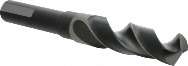 Reduced Shank Drill Bit: 41/64'' Dia, 1/2'' Shank Dia, 118 , High Speed Steel