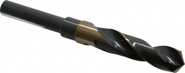 Reduced Shank Drill Bit: 23/32'' Dia, 1/2'' Shank Dia, 118 , Cobalt