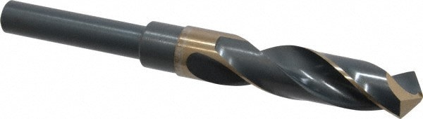 Reduced Shank Drill Bit: 3/4'' Dia, 1/2'' Shank Dia, 118 , Cobalt