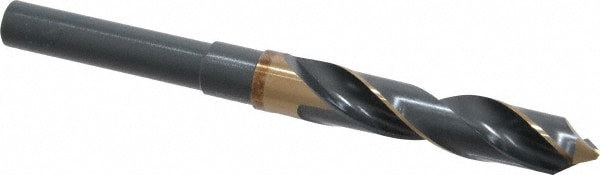 Reduced Shank Drill Bit: 5/8'' Dia, 1/2'' Shank Dia, 118 , Cobalt