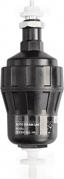 Automatic Drop Leg Drain: Use with Heavy-Duty Filter, Filter & Regulator Unit