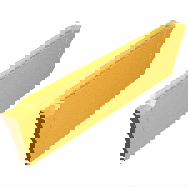 Cutoff Insert: DGR1000P6D IC508, Carbide, 1.00 mm Cutting Width, 0.0394