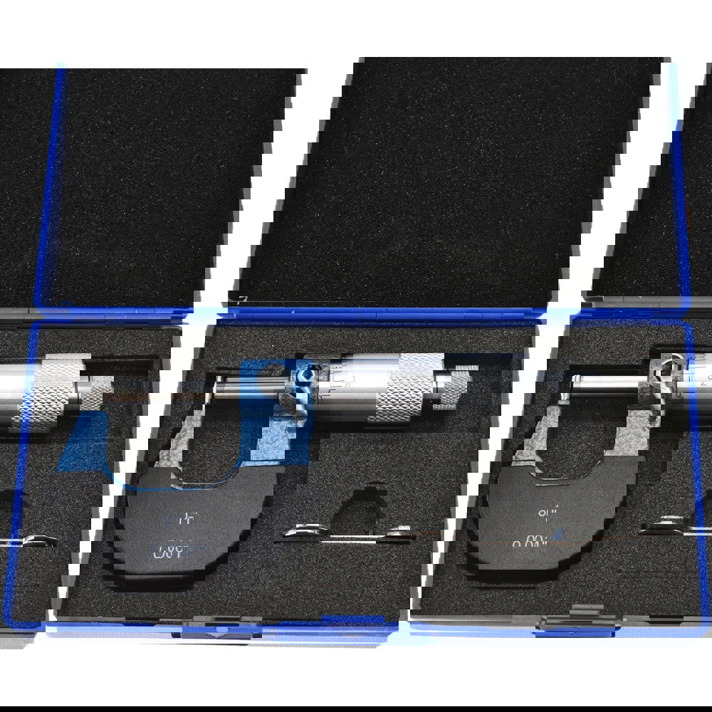 1 Inch Measurement Range, 0.0001 Inch Graduation, Barrel Anvil, Ratchet Stop Thimble, Mechanical Tube Micrometer