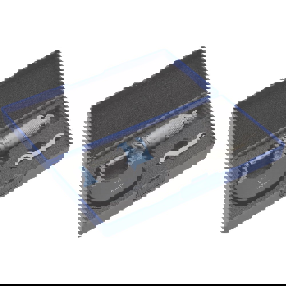 1 Inch Measurement Range, 0.0001 Inch Graduation, Spherical Anvil, Ratchet Stop Thimble, Mechanical Anvil, Tube Micrometer