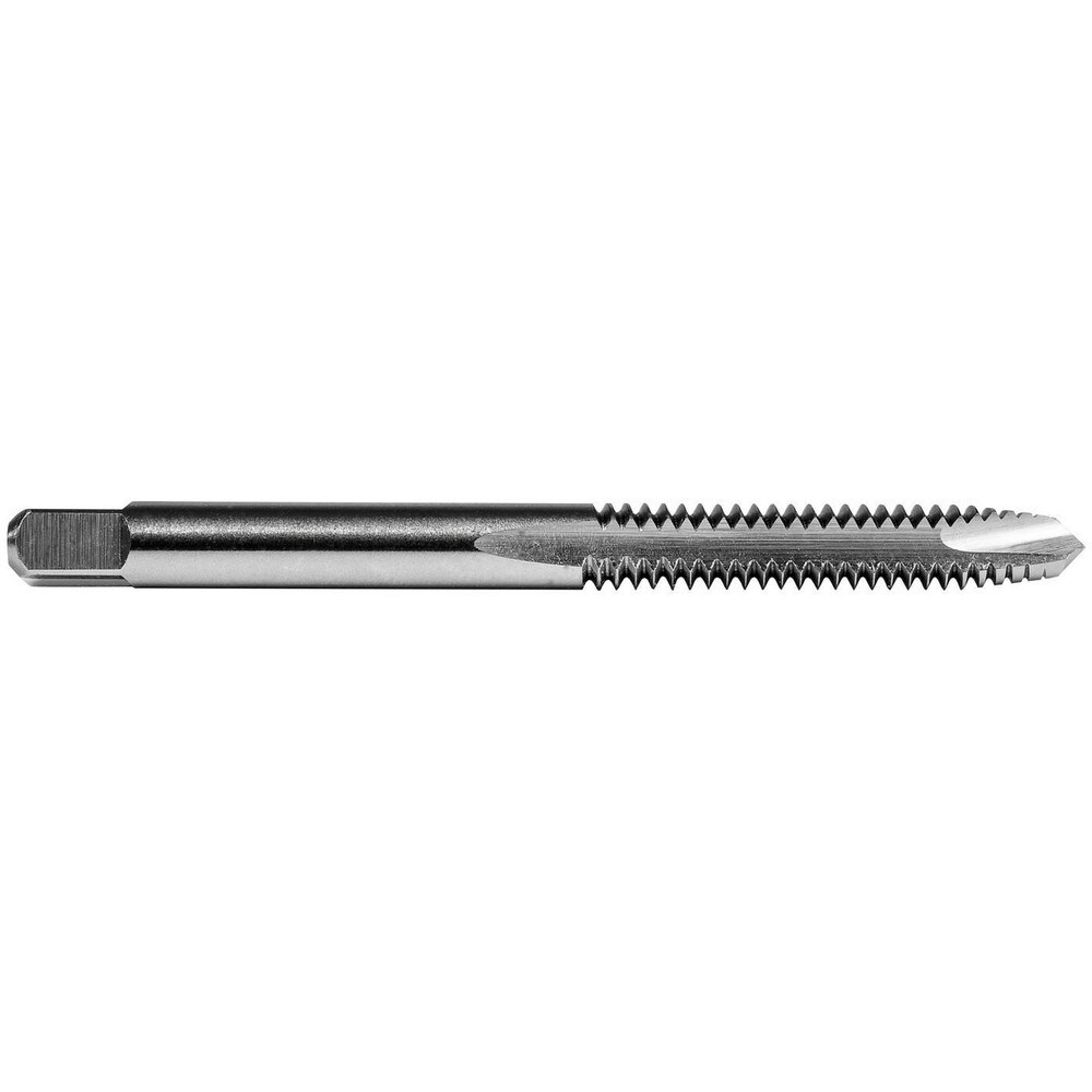 Spiral Point Tap: #8-32 UNC, 2 Flutes, Plug Chamfer, 2B/3B Class of Fit, High-Speed Steel, Bright/Uncoated
